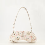 Diesel bag, polyurethane handbag, cat print accessory, adjustable shoulder strap, Autumn-Winter 2025