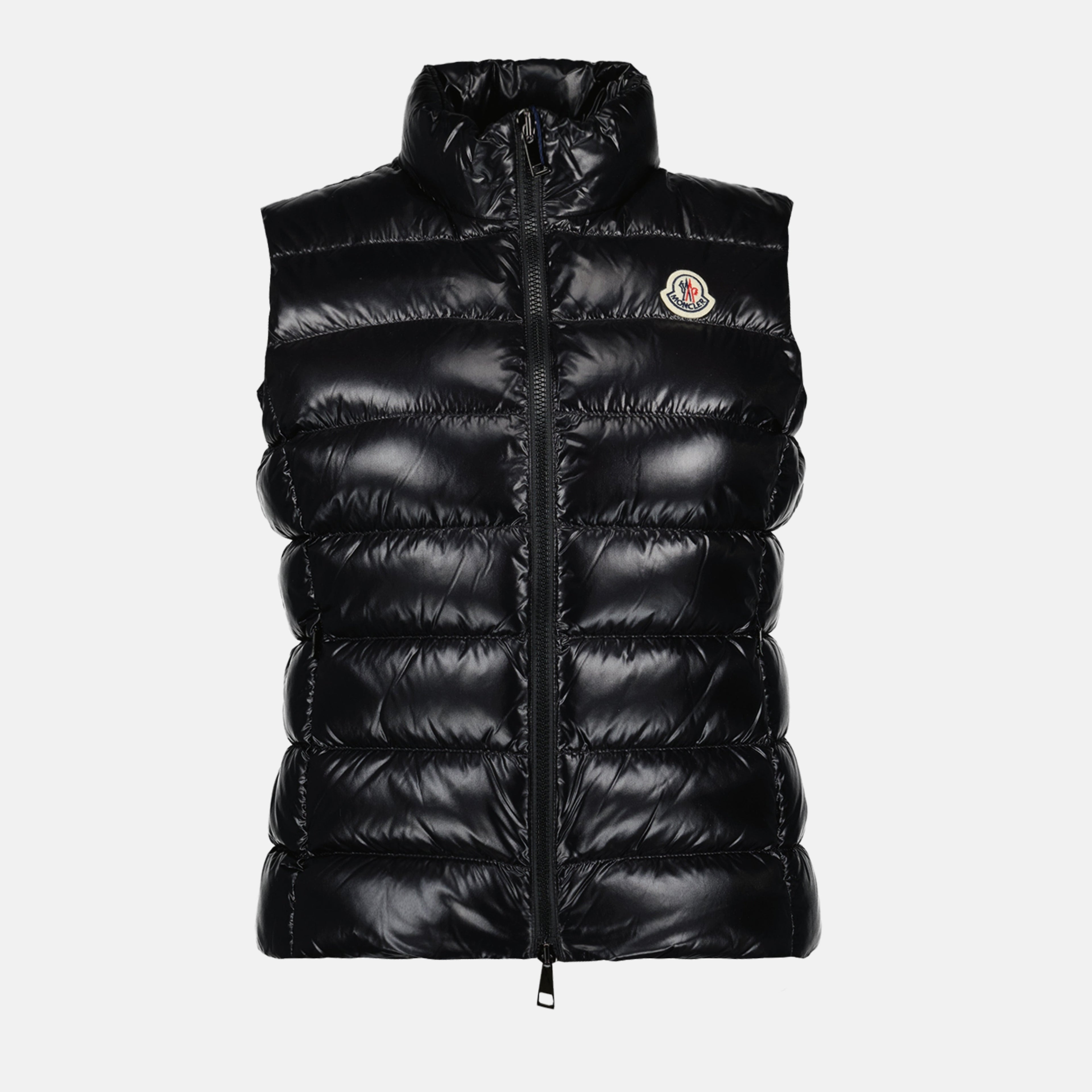 Moncler Gany vest, black down vest, luxury outerwear, women's winter vest, Moncler collection