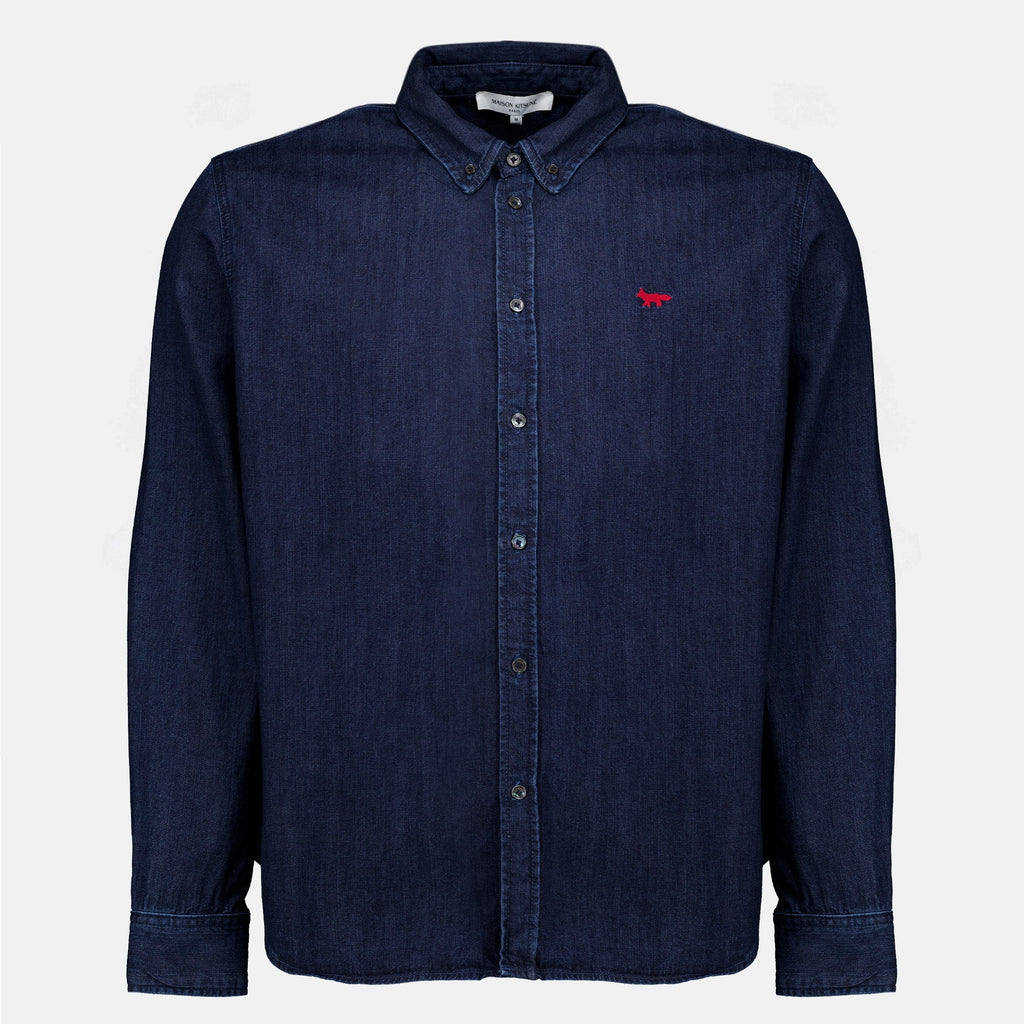 Blue Denim Shirt - Maison Kitsuné