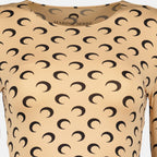 Marine Serre top, Jersey top, Moon print, Fitted clothing, Autumn-Winter 2025