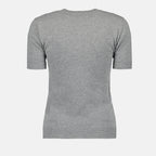 Cashmere Blend Top with Short Sleeves