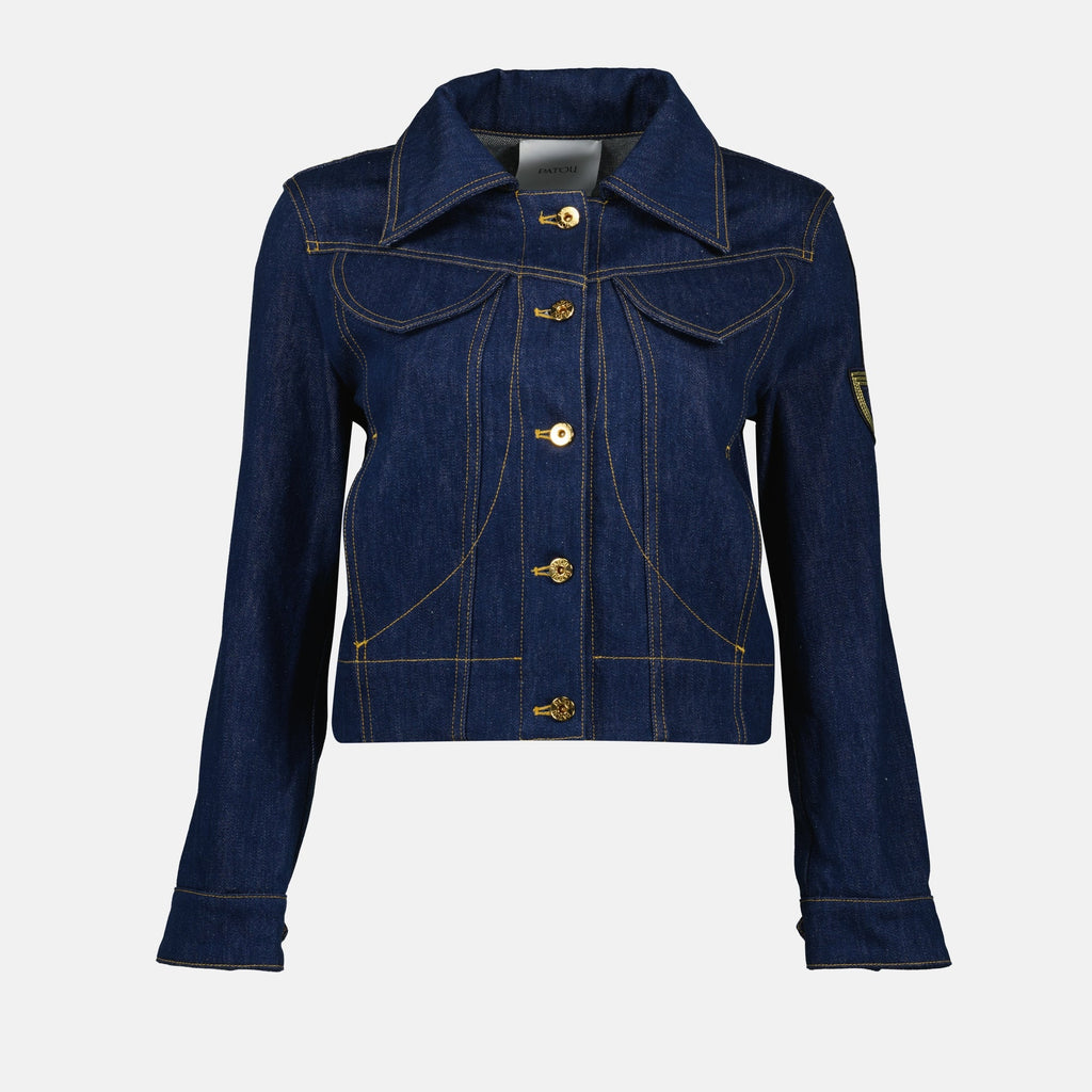 denim jacket, Patou, blue jacket, embroidered denim, Autumn-Winter 2025