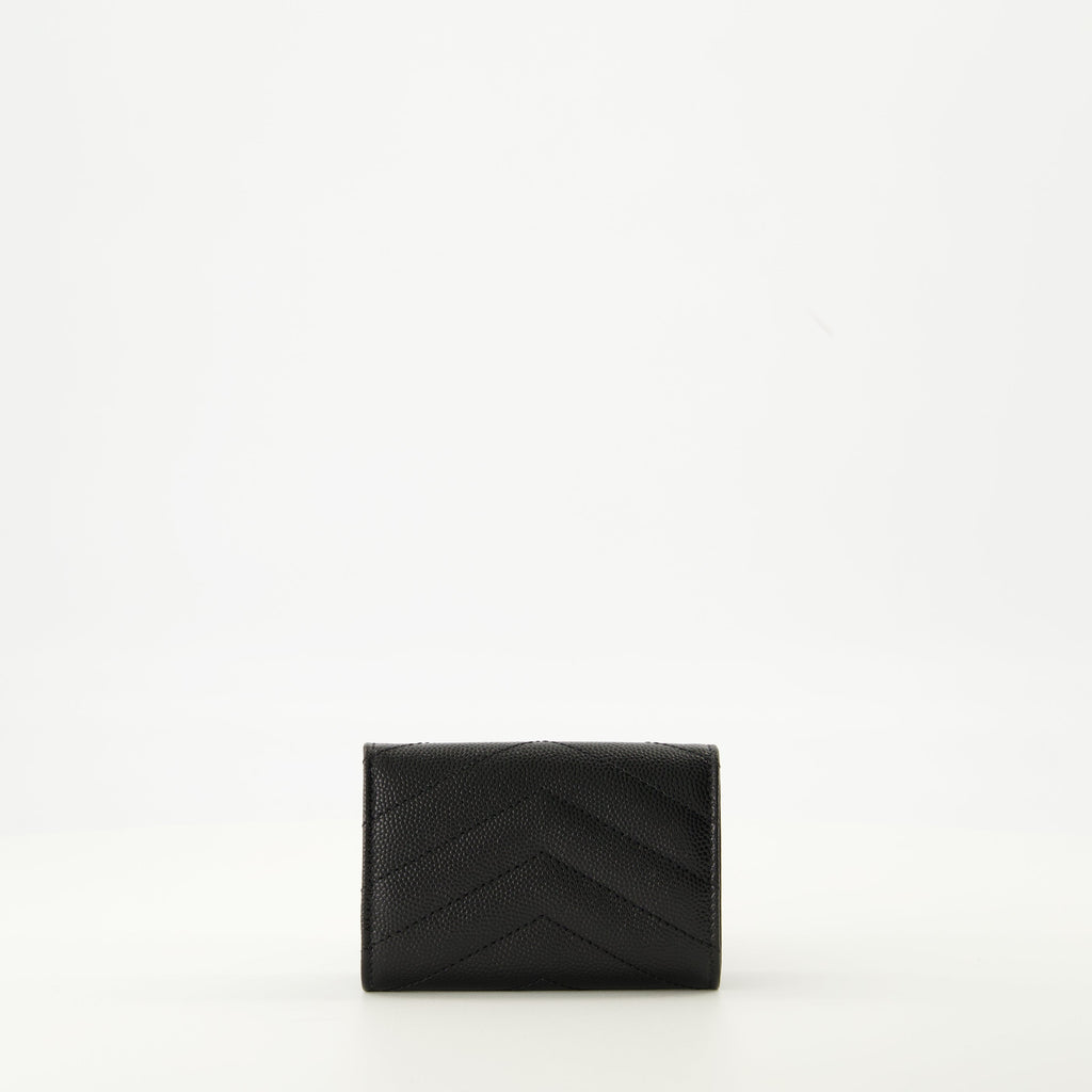 Cassandre Origami Wallet, Saint Laurent Wallet, quilted leather wallet, designer accessories, luxury leather goods