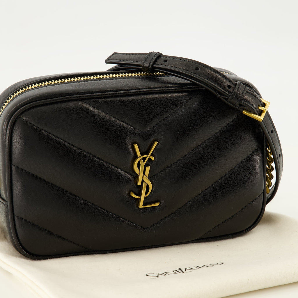 Mini Sac Loulou Kamera Schwarz