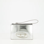 Image du sac argenté 1DR Lii de Diesel pour femmes - Saison Printemps-Été 2025 - Vue de face