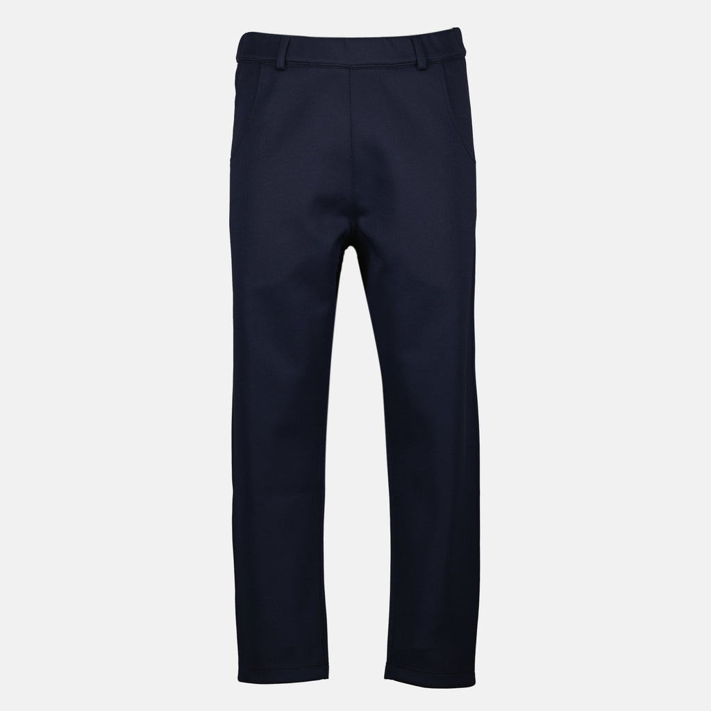 Navy trousers, Prada pants, Men's fashion, Straight cut trousers, Nylon pants