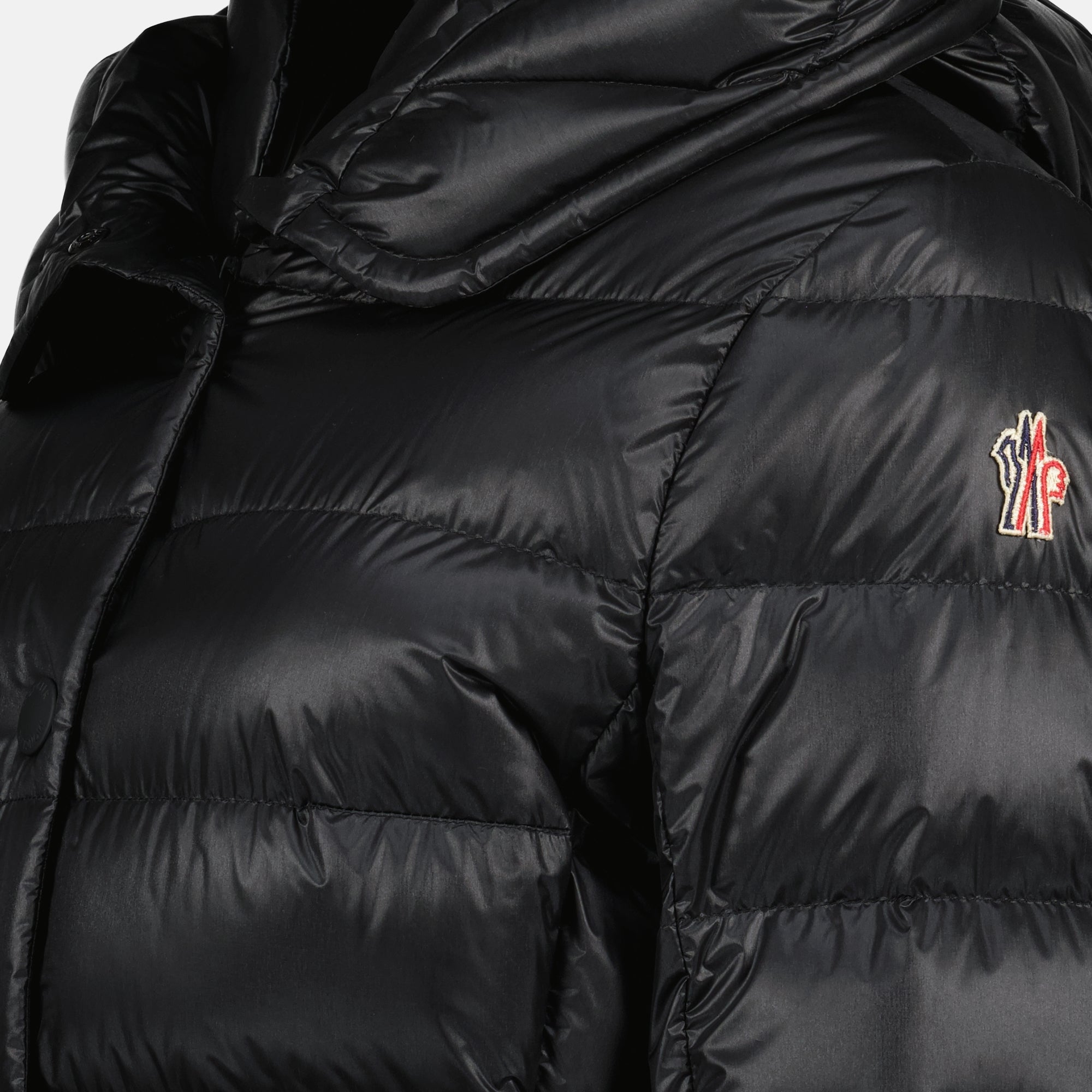 Moncler Grenoble, Armoniques down jacket, black down jacket, Autumn-Winter 2025, women's outerwear