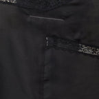 Image of Silk Lace Top with Asymmetric Neckline by Mm6 for Women - Season Spring-Summer 2025 - Product detail view 3