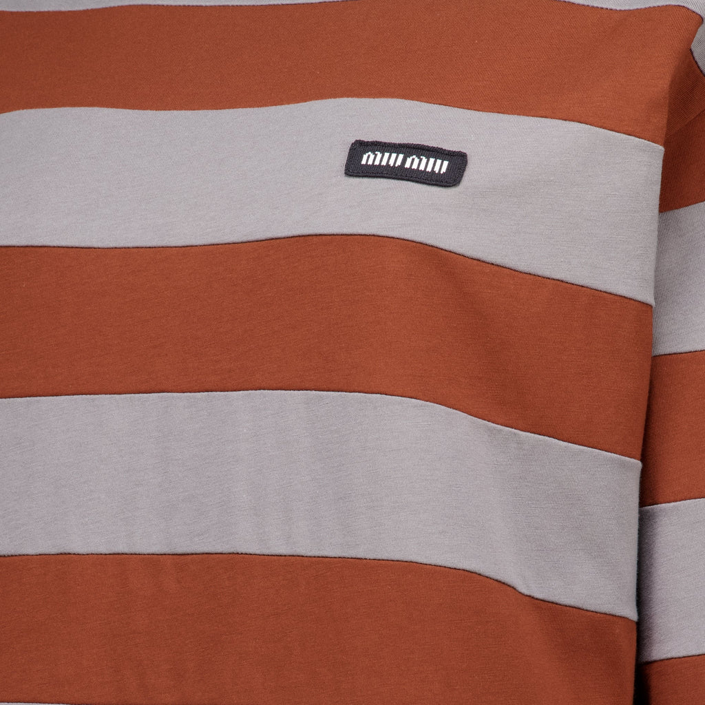 Gestreiftes Jersey-T-Shirt