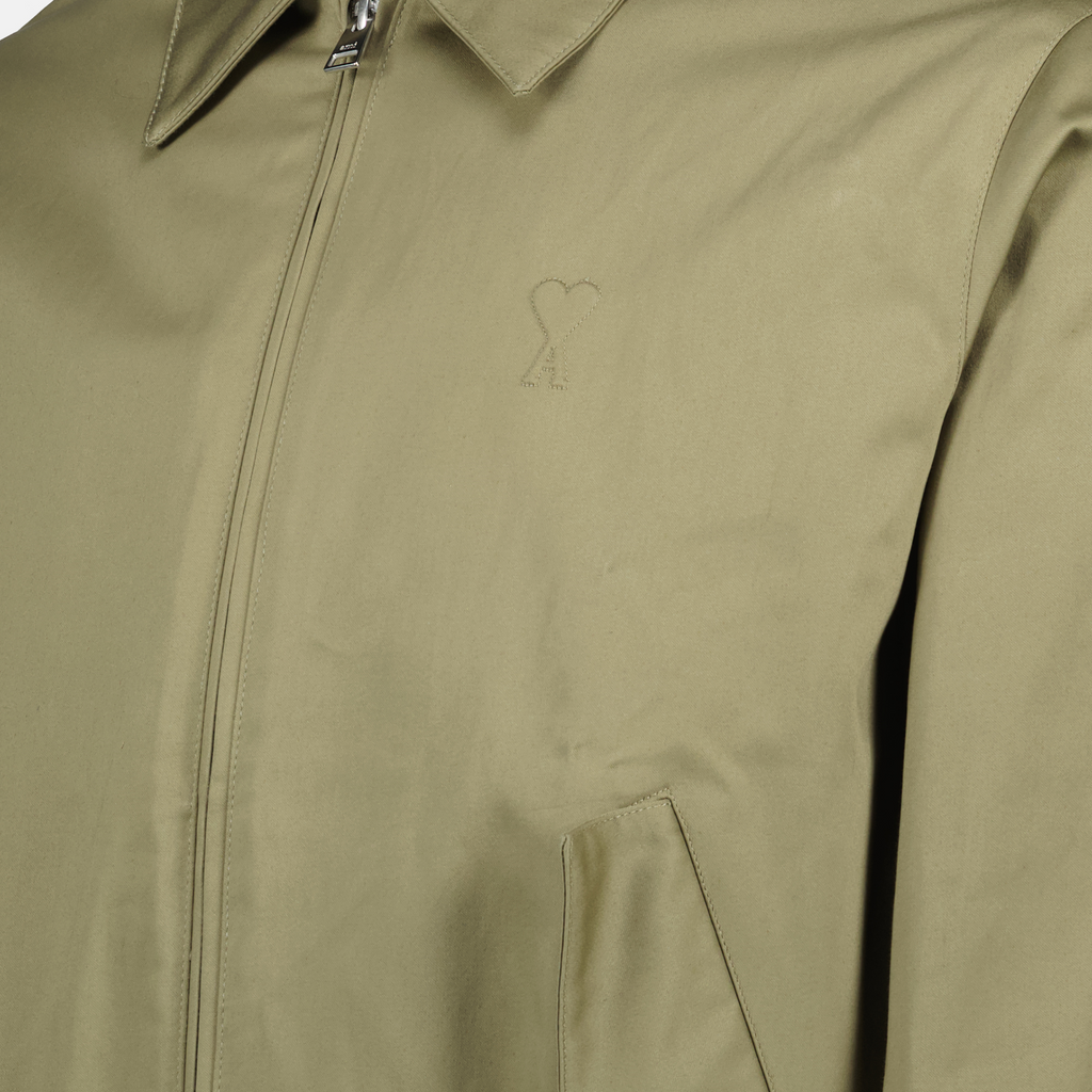 Ami de Coeur jacket, zipped jacket, kaki jacket, contemporary design, men's fashion