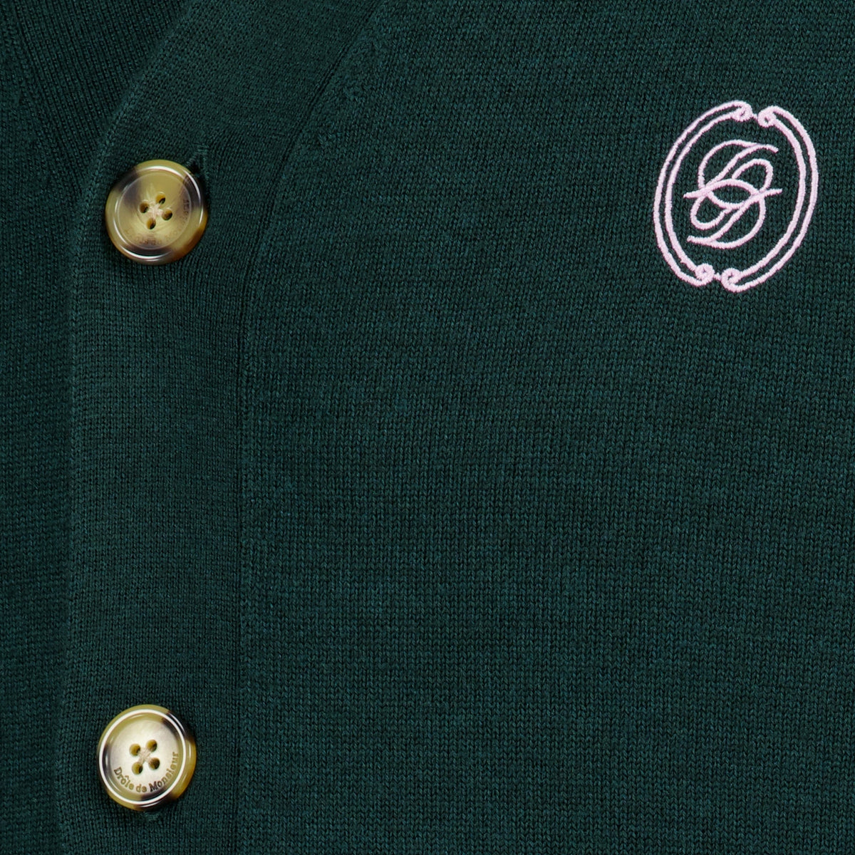 Cardigan d Miror Vert Foncé - Drôle de Monsieur