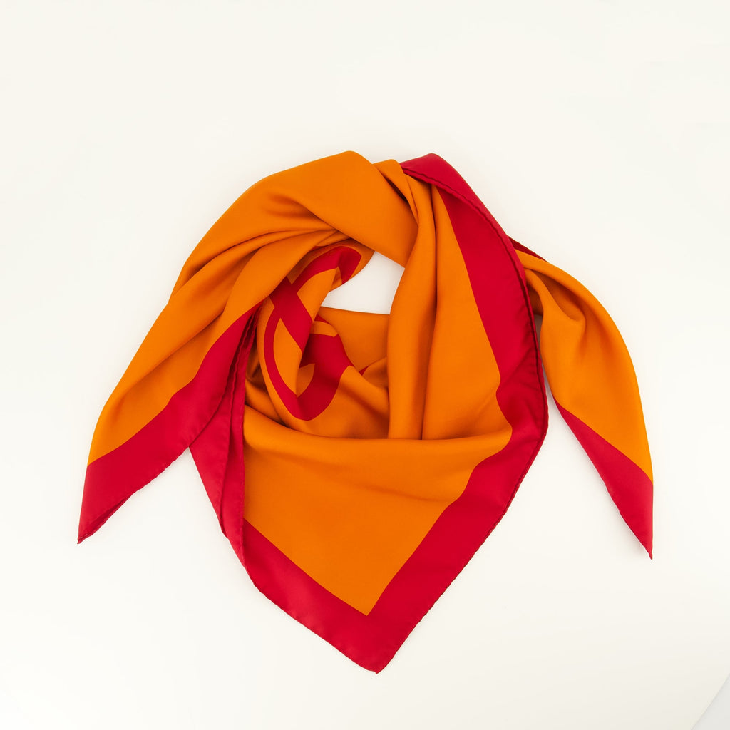 Carré de Soie Cassandre Orange
