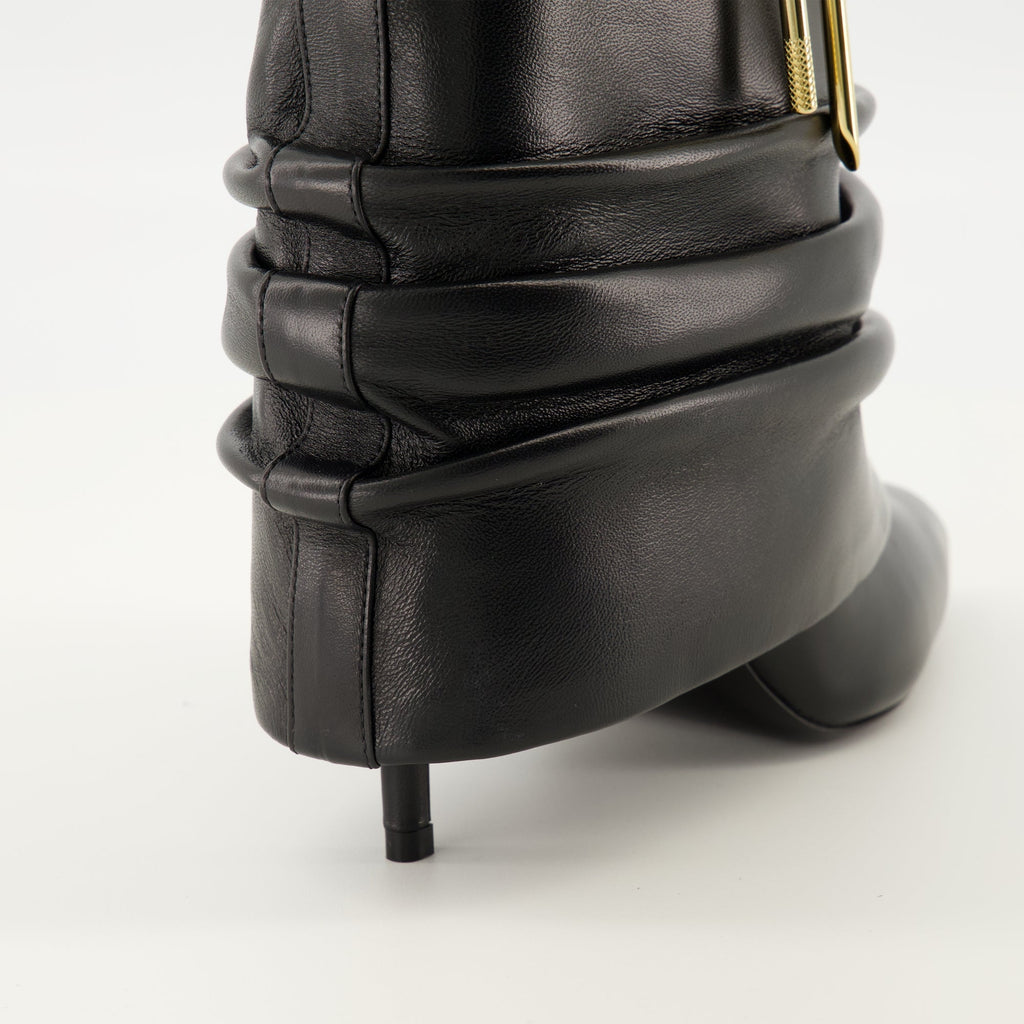 Givenchy boots, nappa leather, ankle boots, Shark Lock Stiletto, designer footwear