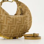 Fendigraphy Mini, Beige Bag, Fendi, FF Pattern, Adjustable Strap