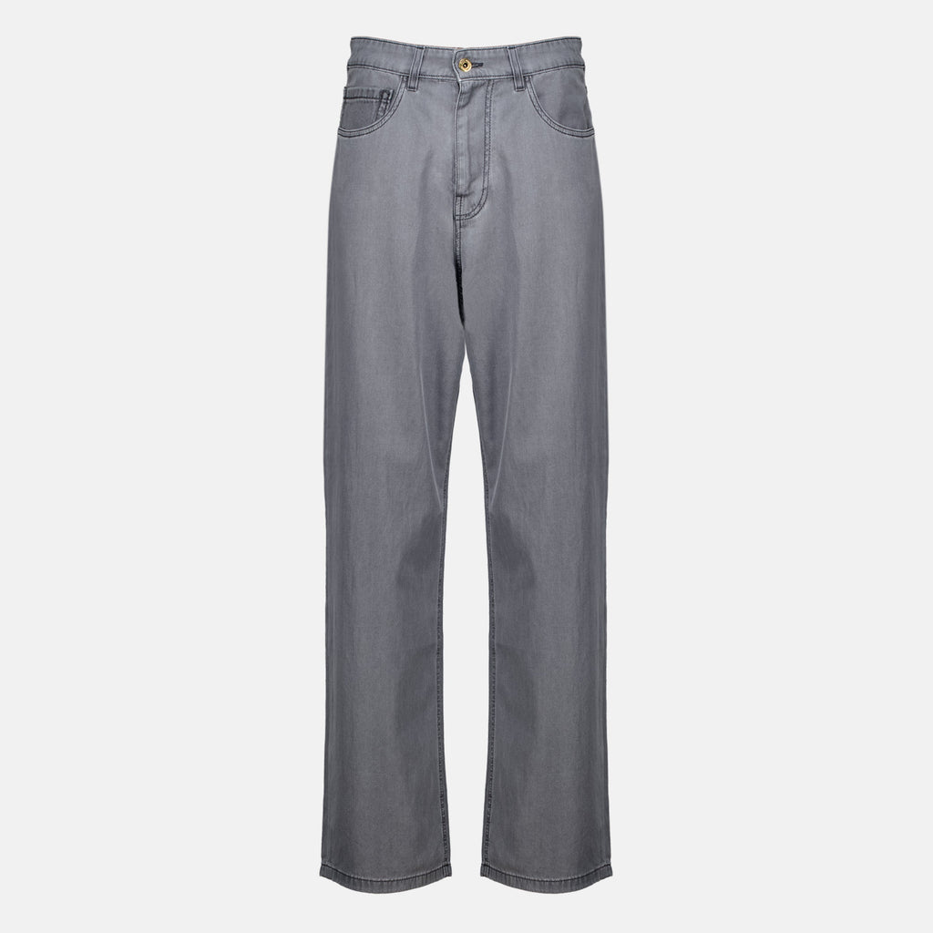Jeans en Denim Chambray Gris