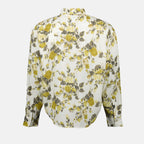 Bild eines floral bedruckten grünen Hemdes von Ami PARIS für Unisex - Saison Herbst-Winter 2025 - Detailansicht 2