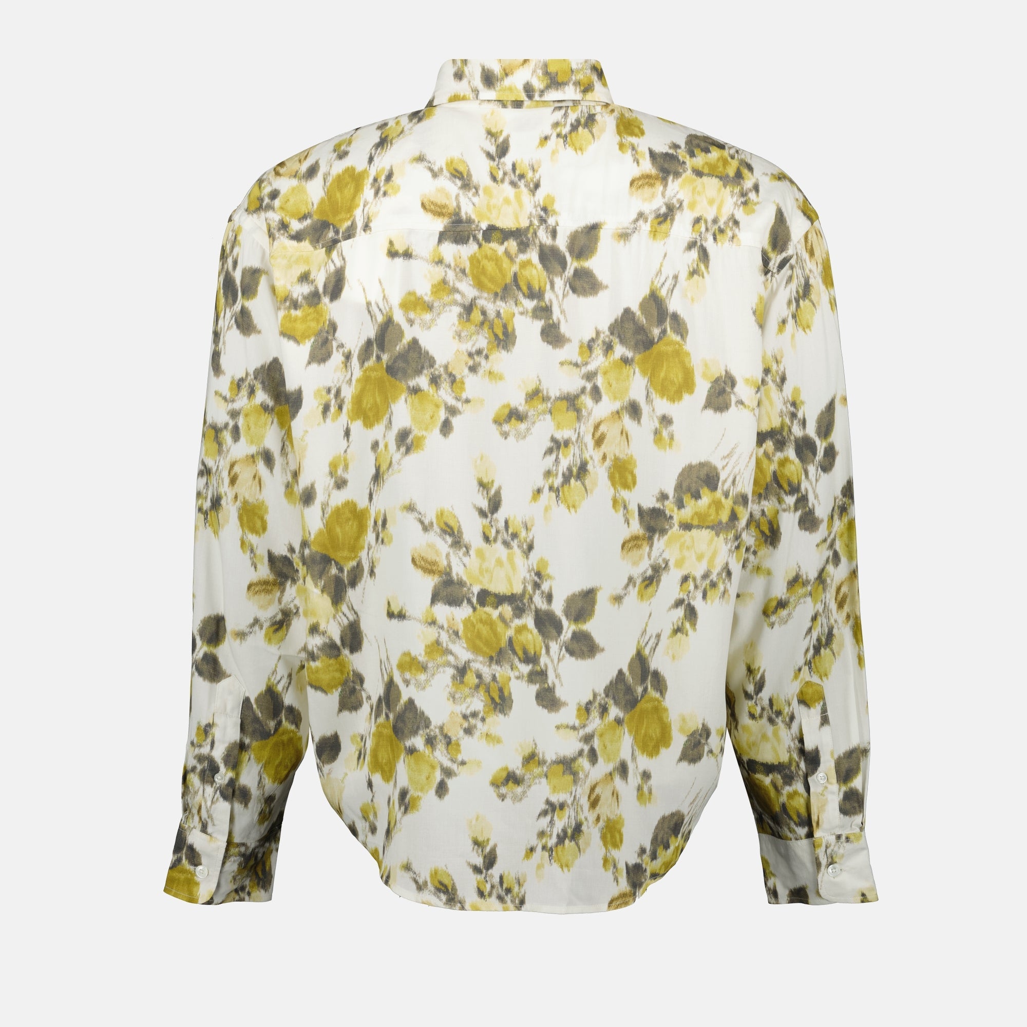 Floral Printed Green Shirt