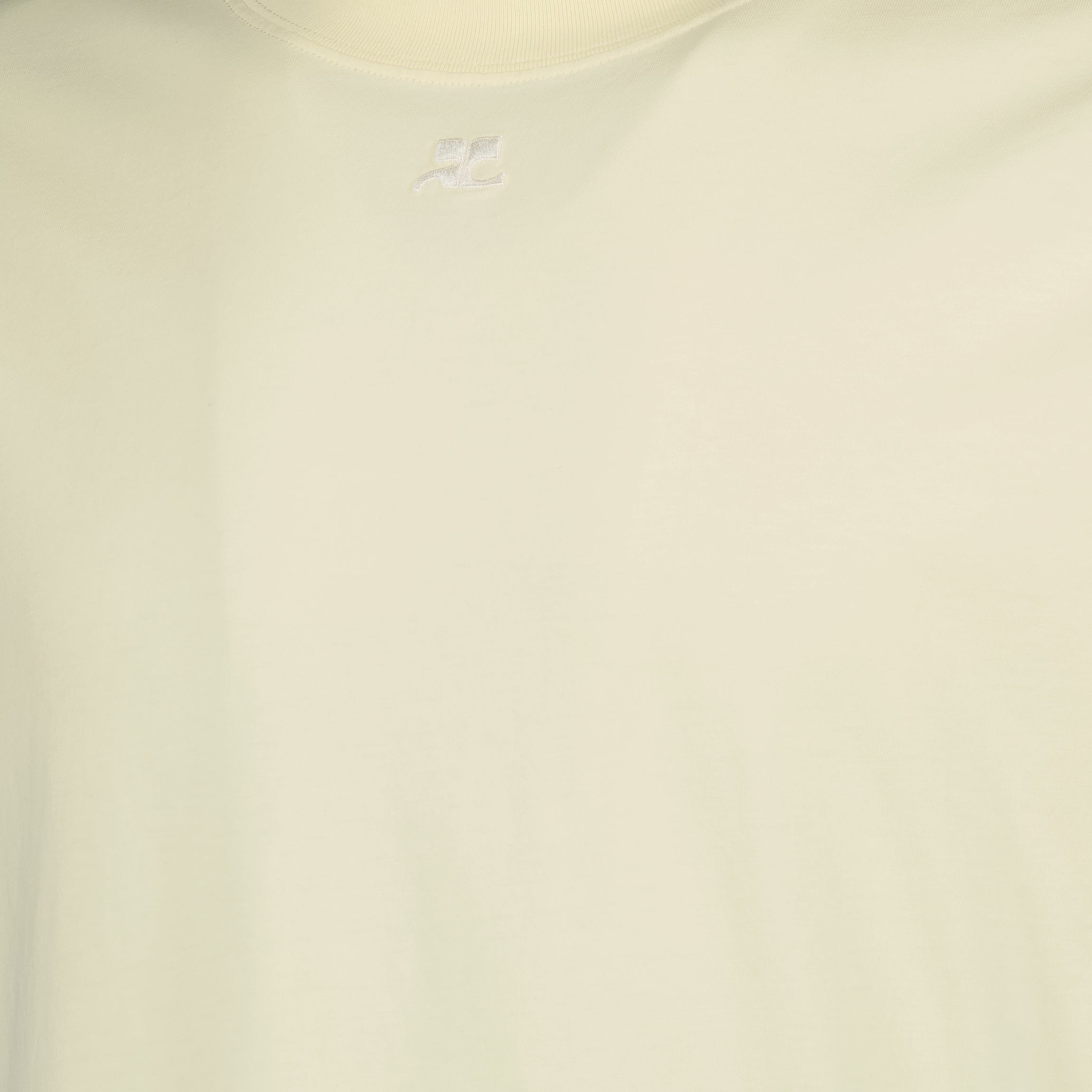 oversize yellow t shirt courreges men 15468832063868