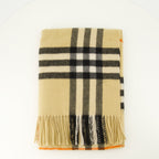 Burberry scarf, cashmere accessories, check pattern scarf, unisex scarf, Fall Winter 2025