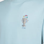 Imagen de camiseta azul claro de Drole De Monsieur para hombres - Temporada Primavera-Verano 2025 - Vista de detalle 5