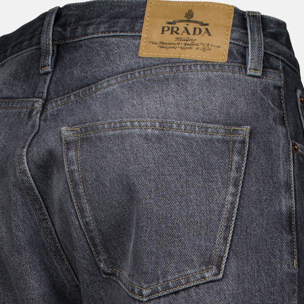 Denim Jean with Triangle Logo
