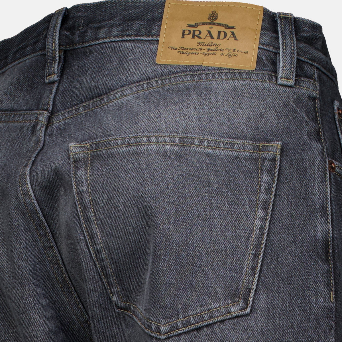 Denim Jean with Triangle Logo