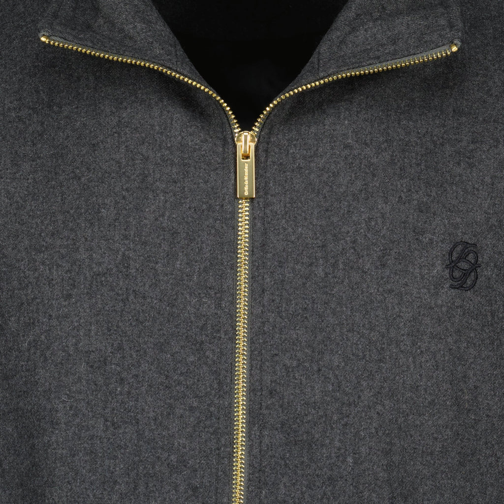 Flannel Wool Jacket, Drole De Monsieur, Autumn-Winter Collection, Dark Grey Jacket, Men's Fashion