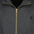 Flannel Wool Jacket, Drole De Monsieur, Autumn-Winter Collection, Dark Grey Jacket, Men's Fashion