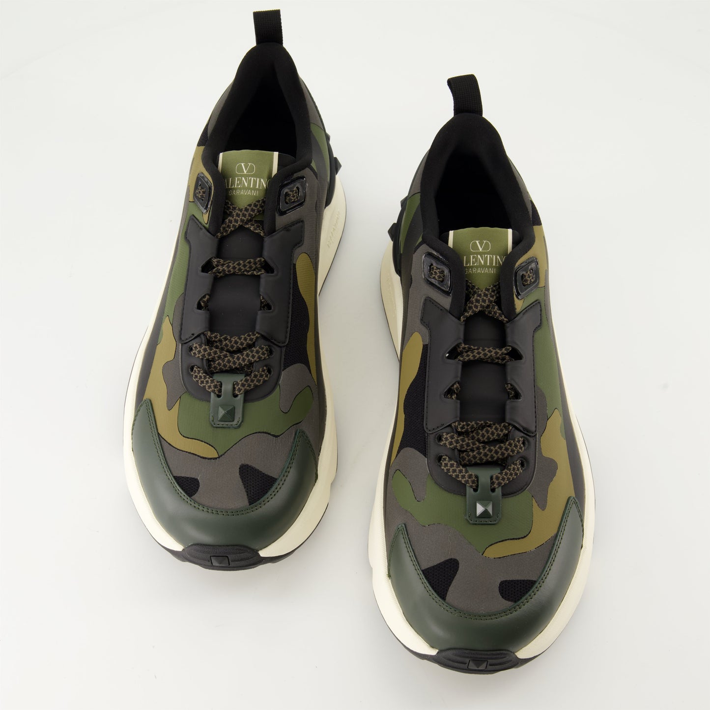 Camouflage sneakers, True Act, Valentino Garavani, luxury sneakers, technical fabric