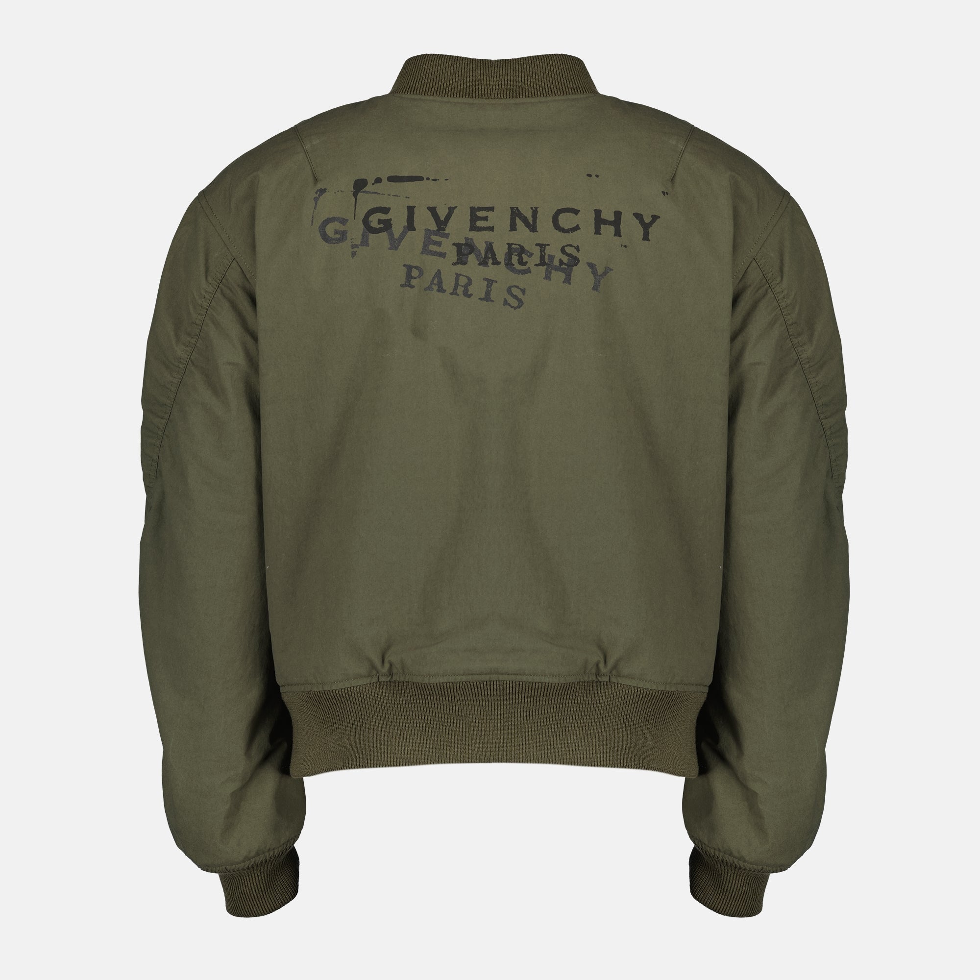Givenchy bomber jacket, kaki bomber jacket, men's bomber coat, luxury casual wear, designer jackets