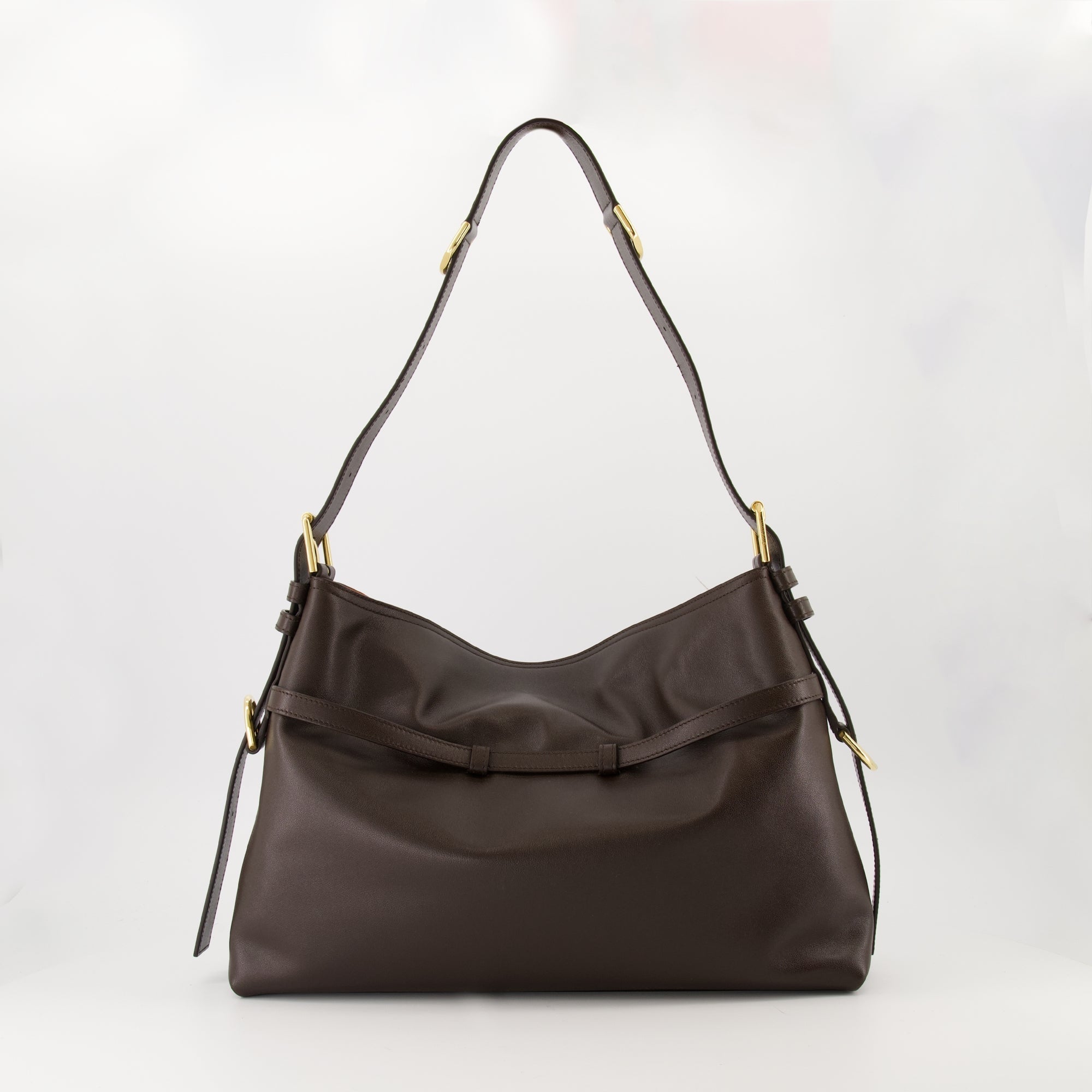 Givenchy bag, Le Sac Voyou, brown calf leather bag, luxury handbag, designer accessories