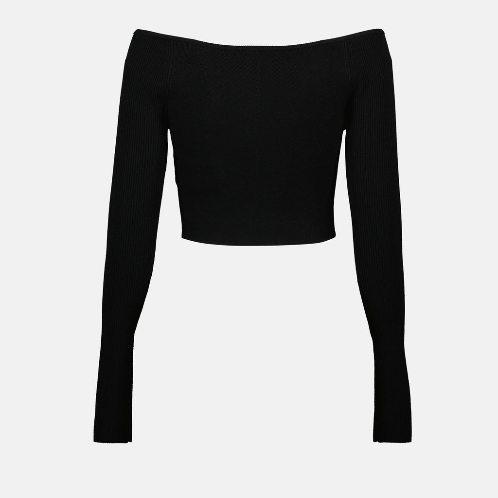 ribbed knit top, Diesel, M-Vera-Ls, cropped top, women's fashion