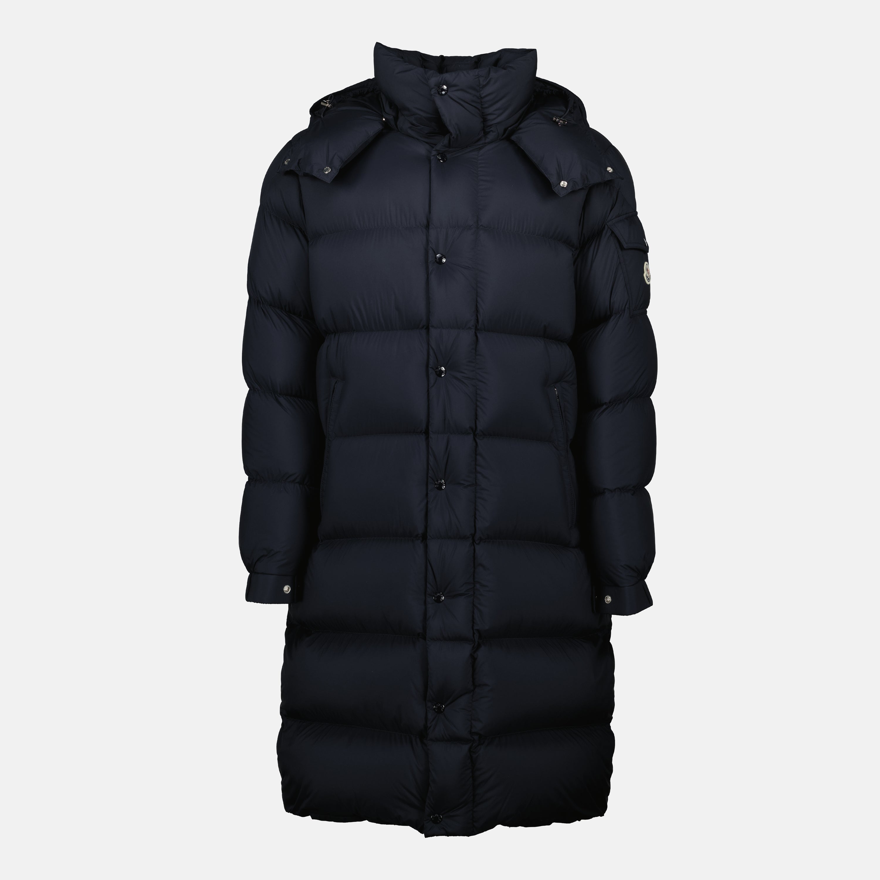 Hanoverian Down Jacket, Moncler jacket, men's down jacket, navy nylon jacket, Fall-Winter outerwear