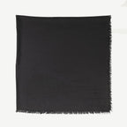 GG silk scarf, wool anthracite scarf, GG monogram accessory, fringed scarf, SS24 scarf
