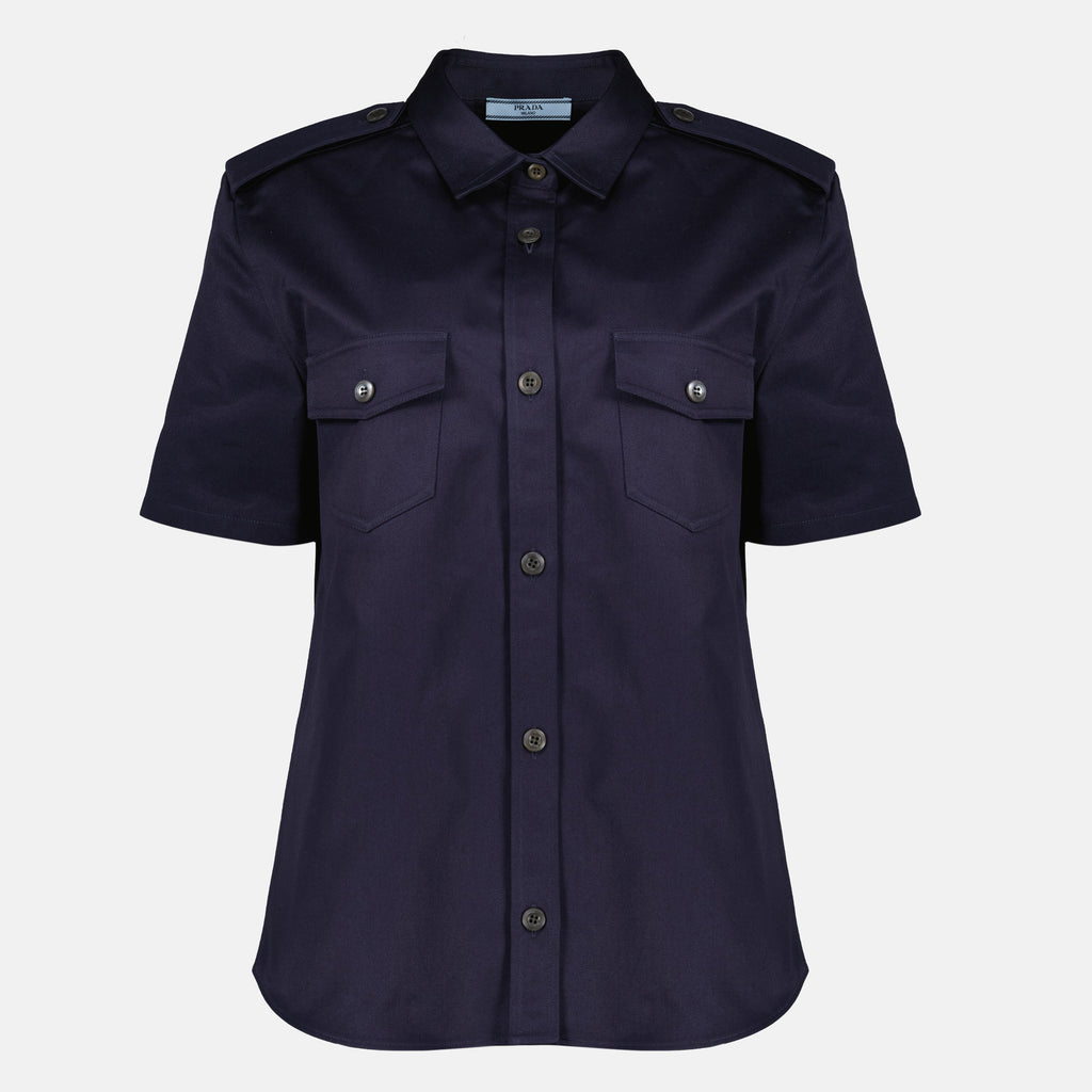 Image of Pocket Shirt by Prada for Women - Season Spring-Summer 2026 - Front View