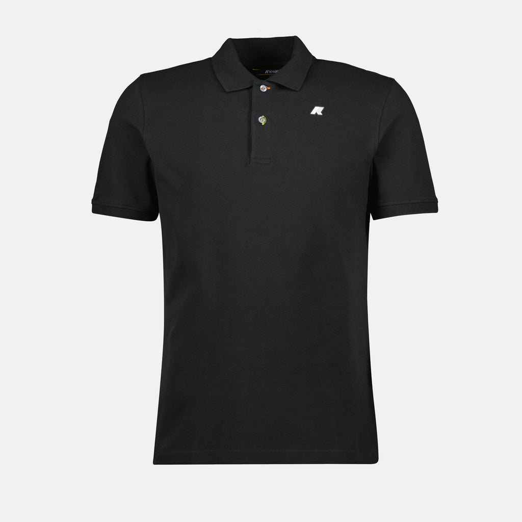 polo shirt, K-Way, black polo, pique cotton, menswear