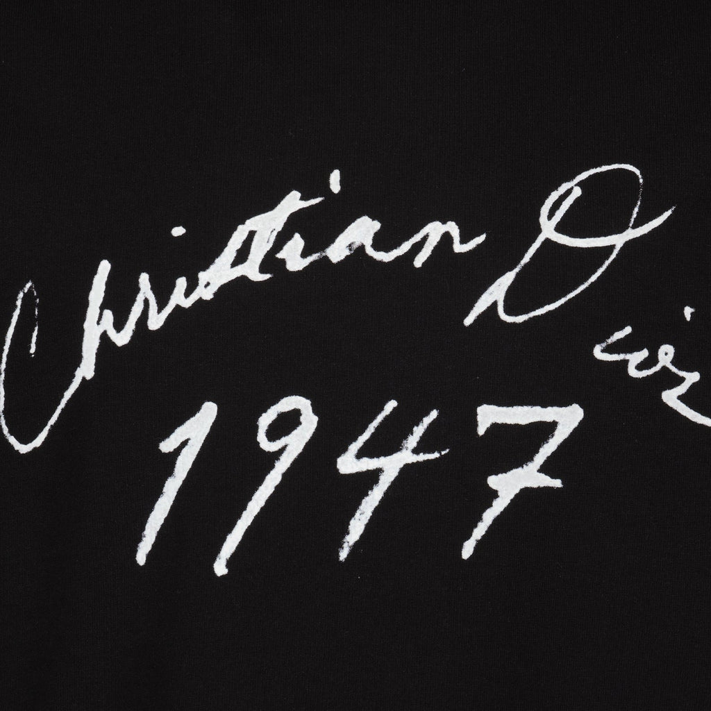 Dior T-shirt, luxury T-shirt, designer cotton T-shirt, black T-shirt, CD 1947