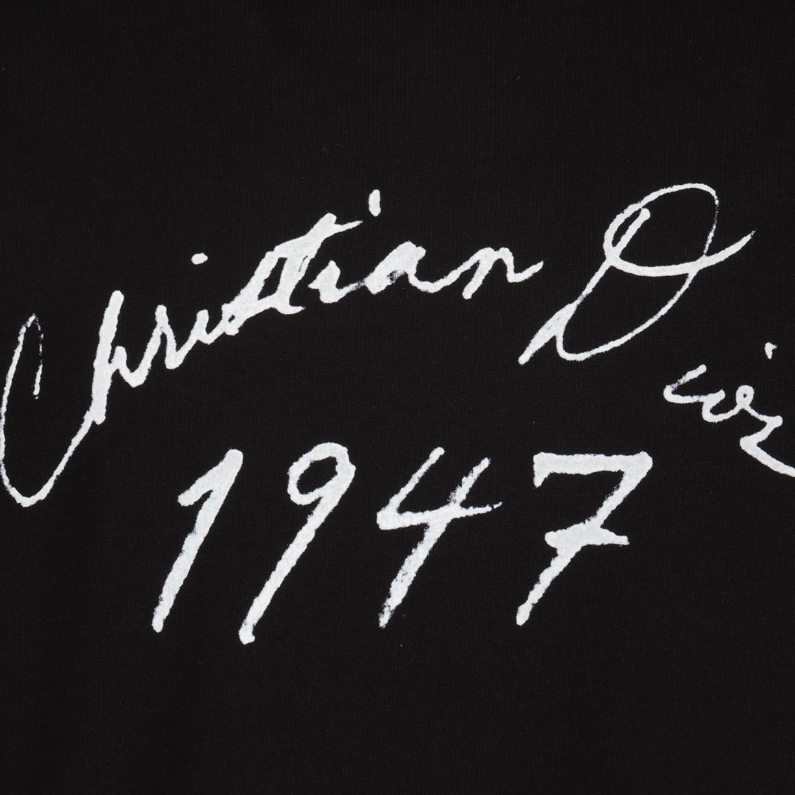 Dior T-shirt, luxury T-shirt, designer cotton T-shirt, black T-shirt, CD 1947