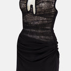 Black lace dress, Christopher Esber, Elegant dress, Fall Winter 2025, Sophisticated evening wear