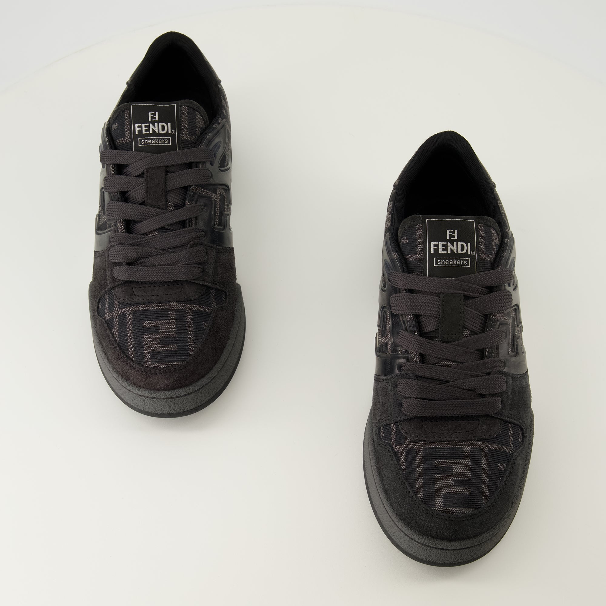 Fendi sneakers, black sneakers, luxury footwear, casual elegance, designer sneakers