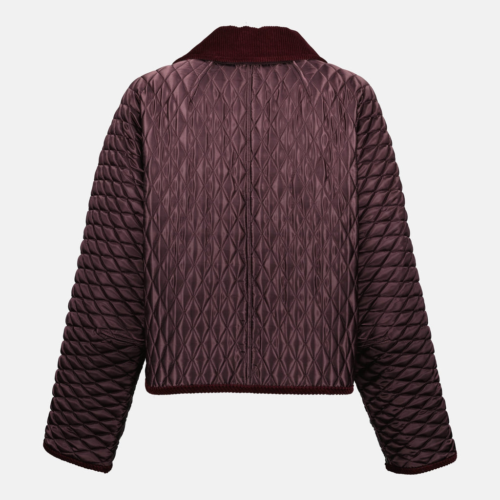 Burberry jacket, Floriston jacket, bordeaux outerwear, luxury fashion, premium nylon jacket