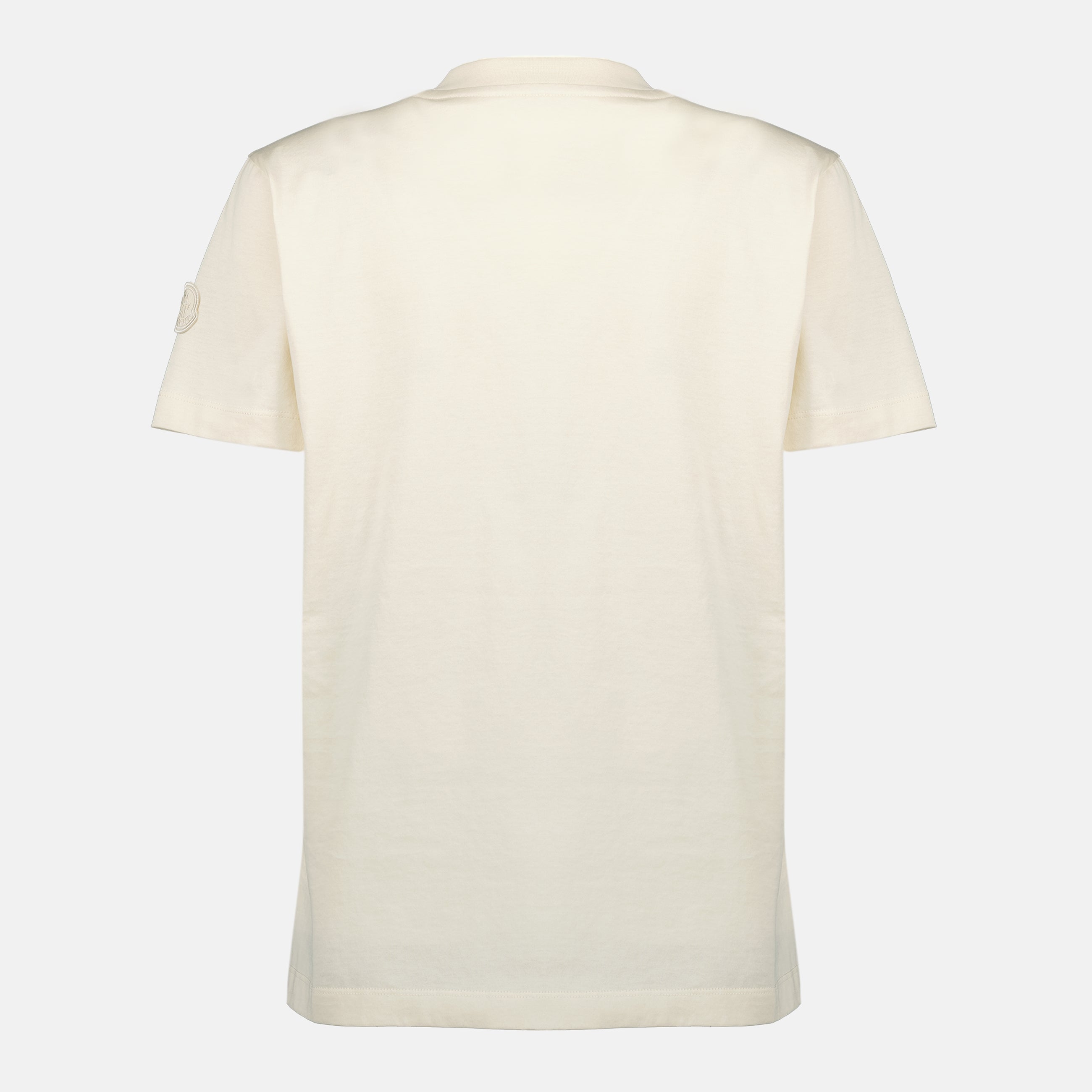 Image of Cotton T-Shirt by Moncler for Women - Season Spring-Summer 2026 - Back View