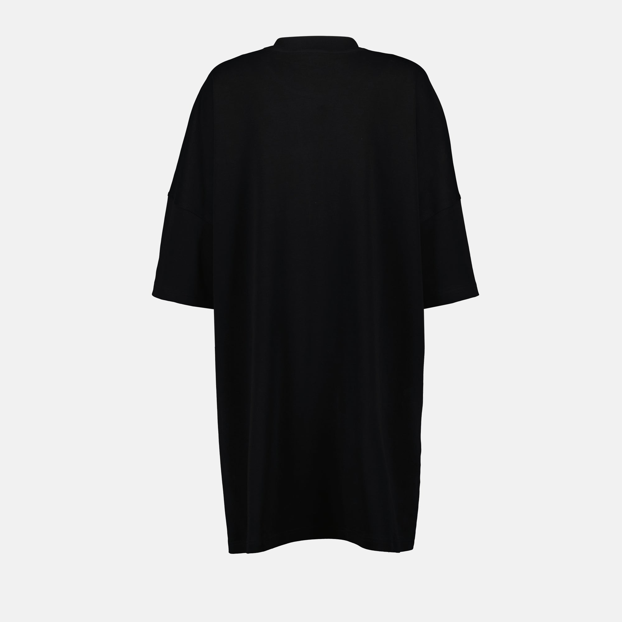 Moschino robe, Teddy Bear print robe, mid-length robe, cotton lounge wear, black robe