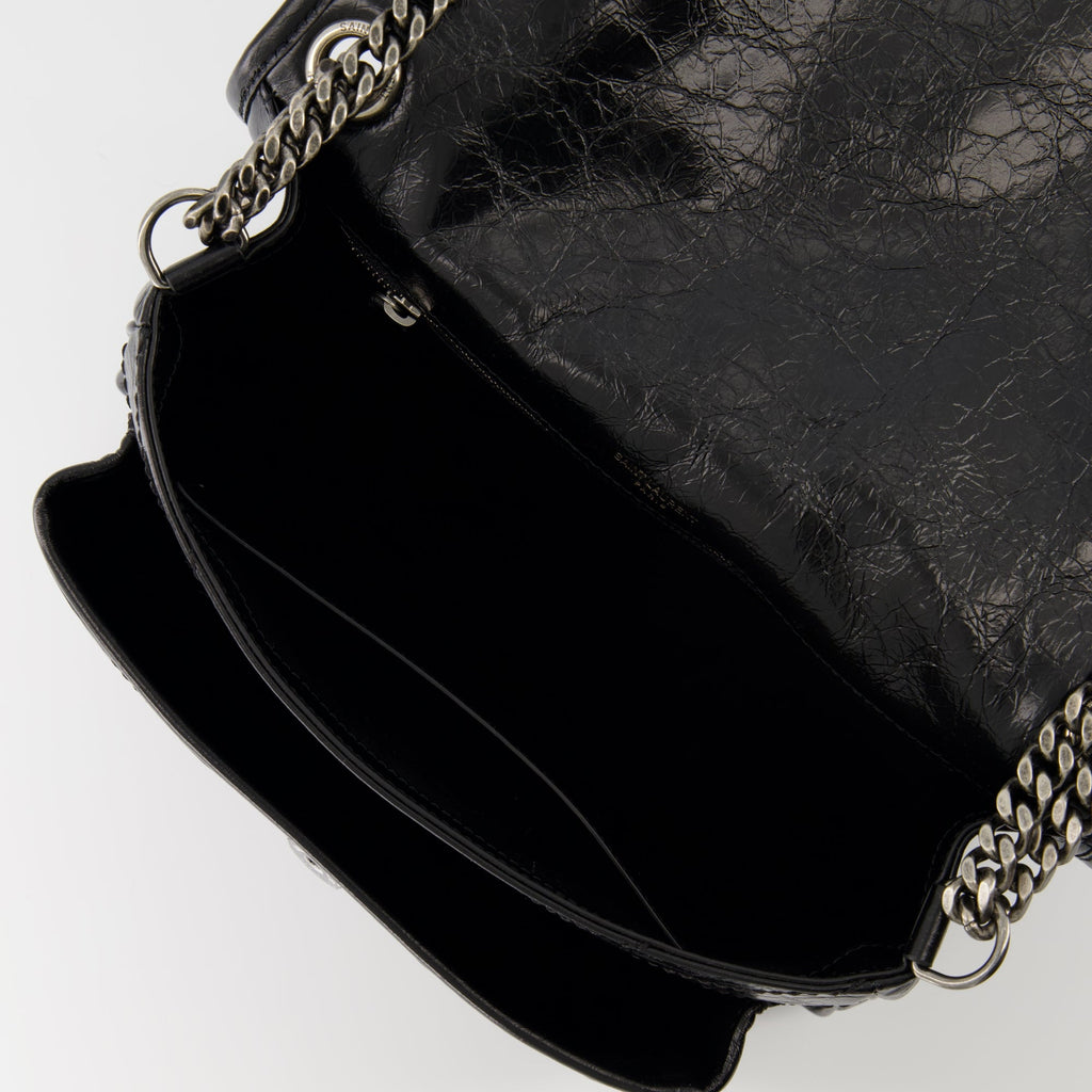 Niki bag, Saint Laurent, black bag, quilted leather, Spring-Summer 2025