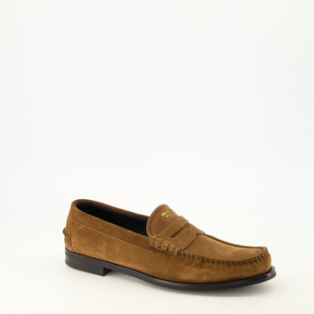 Brown Suede Loafers