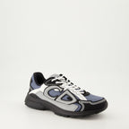 blue sneakers, grey sneakers, mesh design, gum sole sneakers, Fall-Winter 2024 footwear