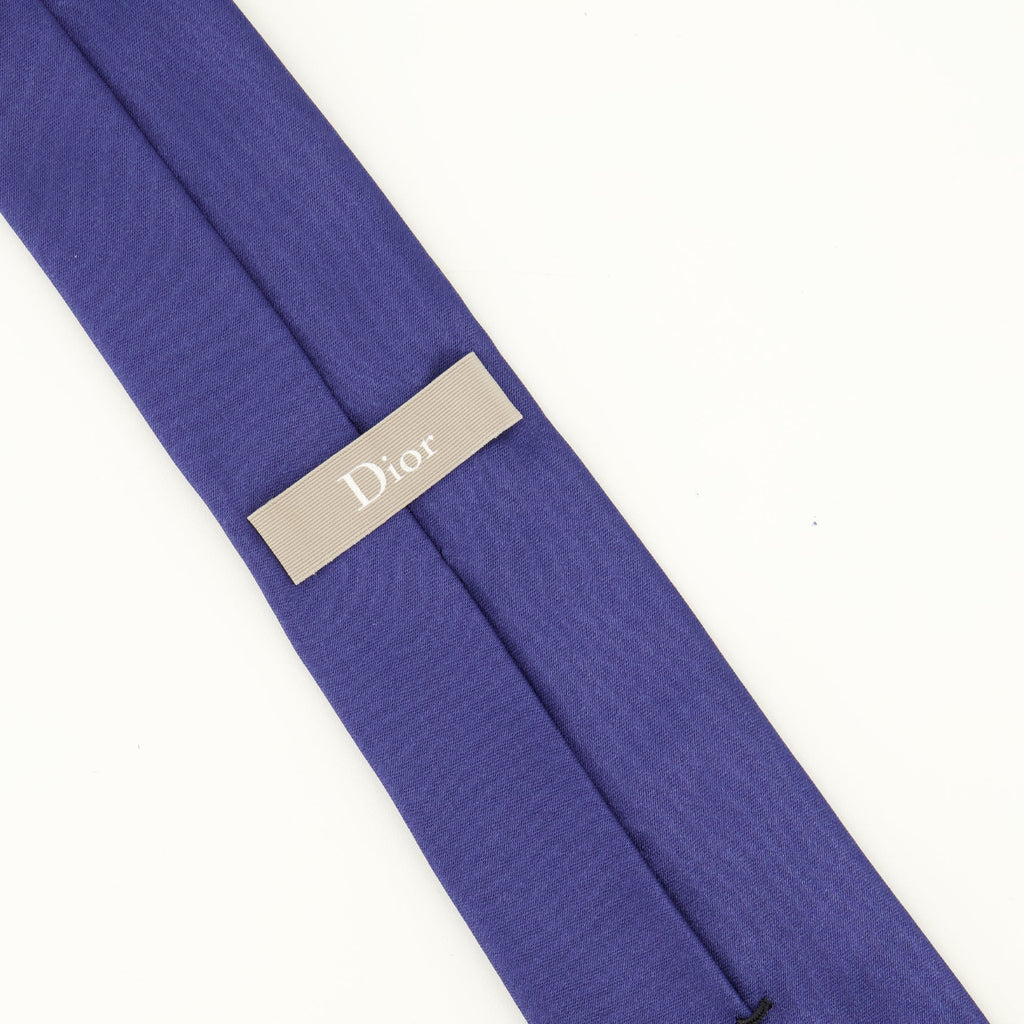 Corbata de seda azul