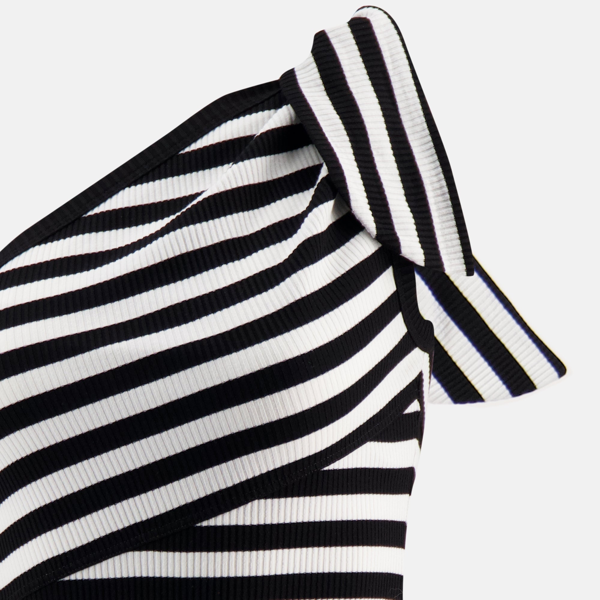Image of Asymmetrical Striped Dress by Patou for Women - Season Spring-Summer 2026 - Detail View 2