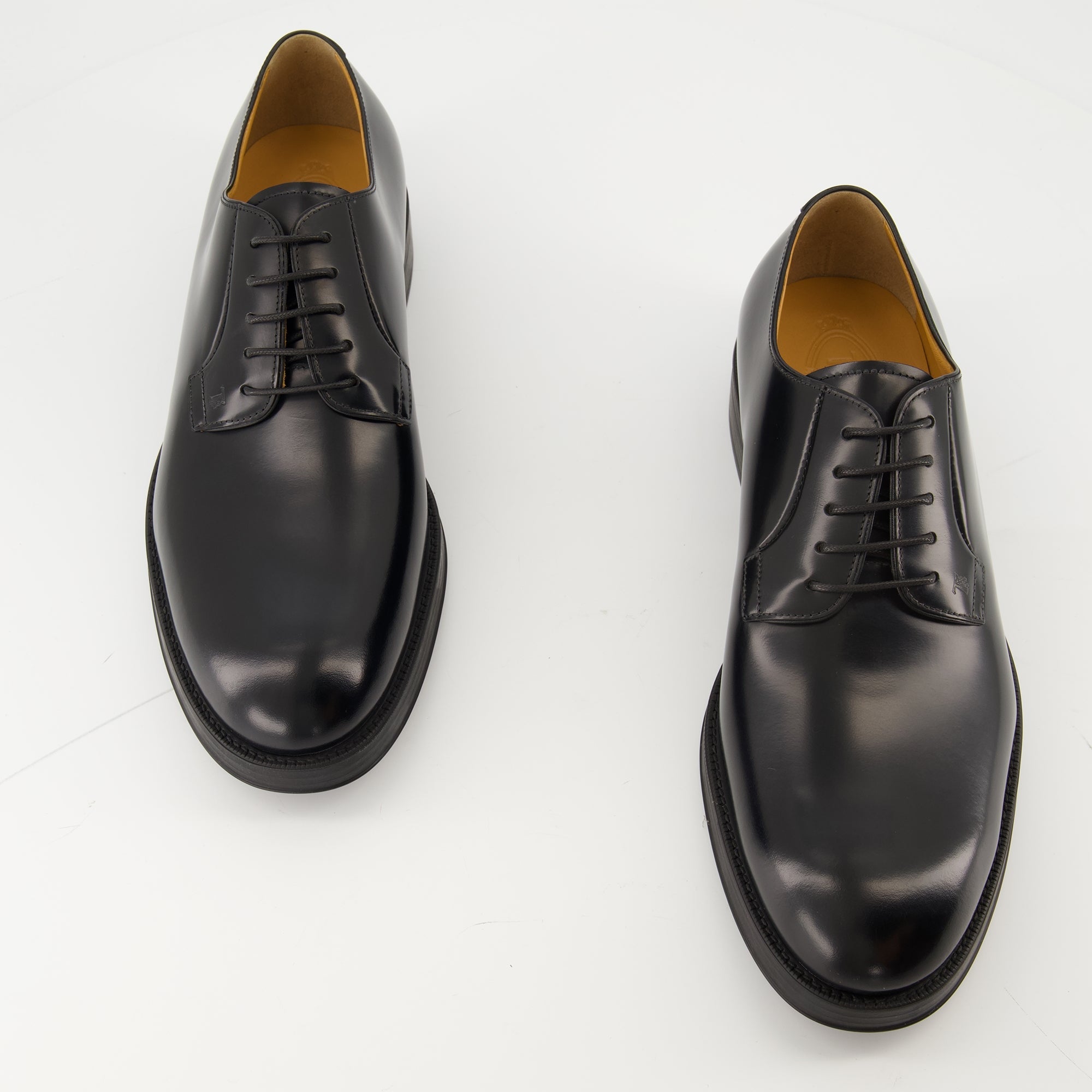 black leather derby shoes tods men 15494900973948