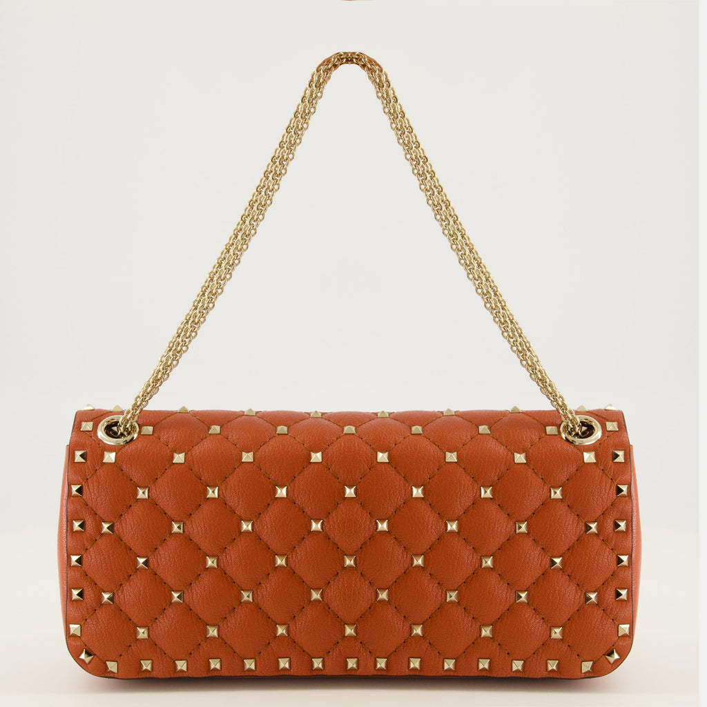 Rockstud Spike 가죽 숄더백
